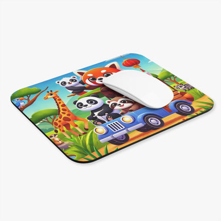 The Safari Friends on the Move Mouse Pad – Adventure, Friendship & Sunny Fun