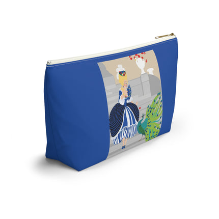 Peacock Courtesan Cosmetic Bag – Whimsical Elegance & Royal Splendor