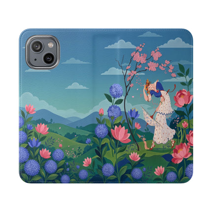 🌸🌿 The Garden Hide-And-Seek Flip Case – Art Deco Floral Whimsy