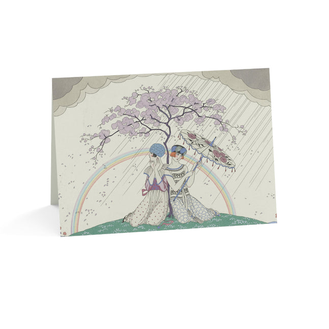L’Arc-en-Ciel by George Barbier Greeting Cards (1, 10, 30, and 50pcs)