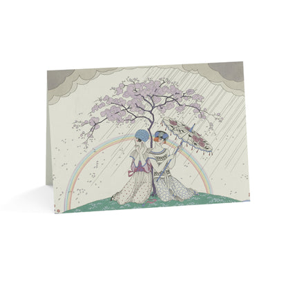L’Arc-en-Ciel by George Barbier Greeting Cards (1, 10, 30, and 50pcs)