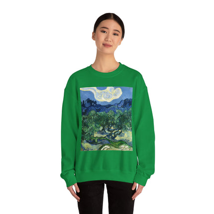 Olive Trees by Vincent Van Gogh Unisex Heavy Blend™ Crewneck Sweatshirt
