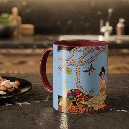 Minuit … ou l’appartement à la mode by George Barbier Colorful Mugs (11oz, 15oz)