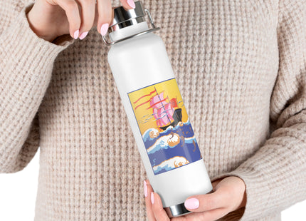 Golden Seas and Whimsical Dreams Copper Vacuum Insulated Bottle, 22oz