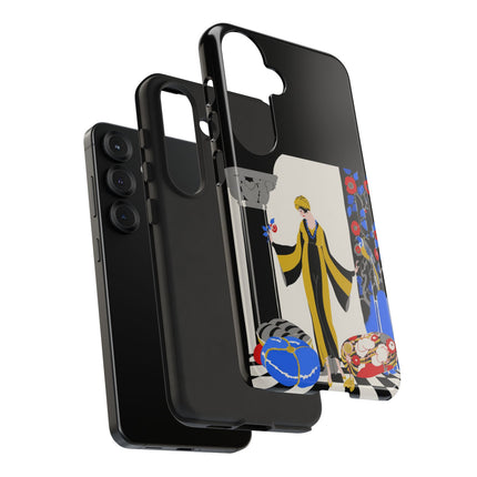 Art Deco Flapper in Yellow Robe Phone Case – Elegant Glamour & Exotic Charm