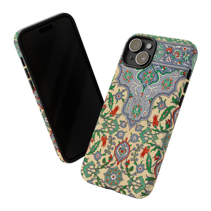 Arabic Art Pattern, Plate by Emile Prisse d’Avennes Phone Cases
