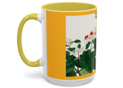 Clerodendrum & Rudbeckia Flower by Tanigami Kônan Colorful Mugs (11oz, 15oz)