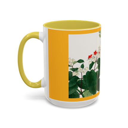 Clerodendrum & Rudbeckia Flower by Tanigami Kônan Colorful Mugs (11oz, 15oz)
