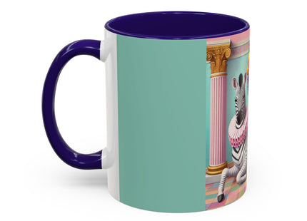 Still Life with Zebra, Fruit, and Pink Columns Colorful Mugs (11oz, 15oz)