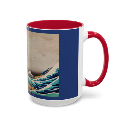 The Great Wave off Kanagawa by Katsushika Hokusai Colorful Mugs (11oz, 15oz)