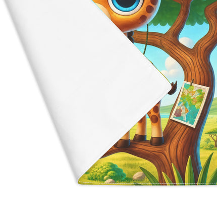 🦒🔭 Giraffe Lookout Placemat – Whimsical Safari Explorer Adventure