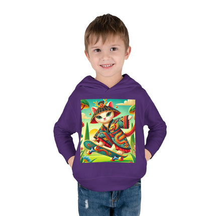 Dragon Dance on Wheels Toddler Pullover Fleece Hoodie