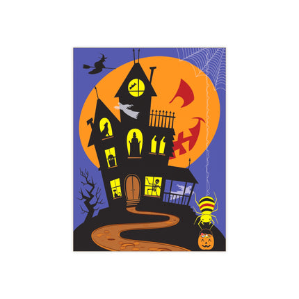 Halloween Night at the Haunted House Ceramic Tile