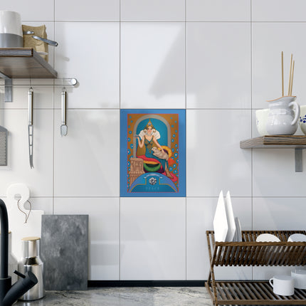 April & Diamond Ceramic Tile — Gem Series by Sofia Chiostri