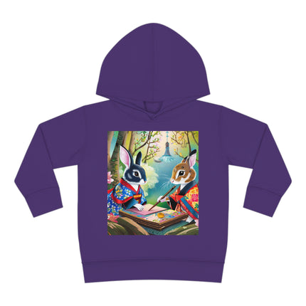 Fairy Animals Writing Wishes Toddler Pullover Fleece Hoodie