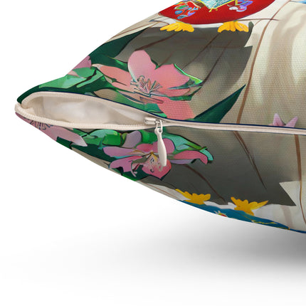 Twirling Talons Spun Polyester Square Pillow