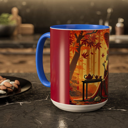 Theatrical Harvest Rabbit Colorful Mugs (11oz, 15oz)