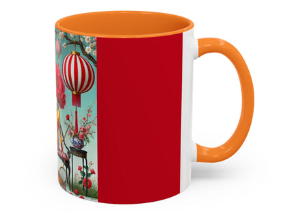 Reading in a Painted Garden Colorful Mugs (11oz, 15oz)