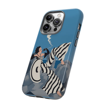Art Deco Smoker Phone Case – Glamorous Lounging & Timeless Allure