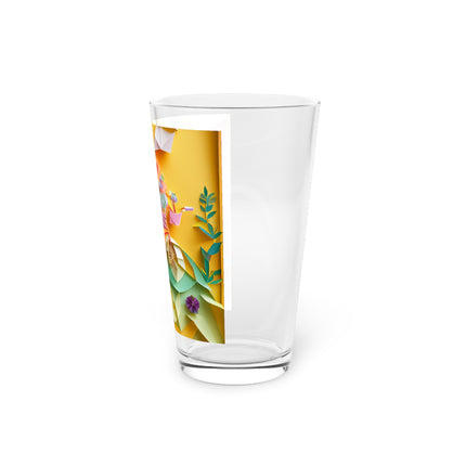 Origami Bicycle Glass, 16oz