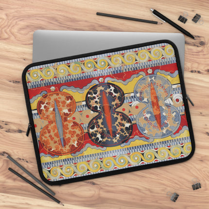 Reproduction of the Shield Frieze by Emile Gilliéron Laptop Sleeve