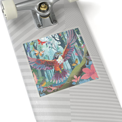 A Colorful Raptor Kiss-Cut Stickers (4 Sizes)