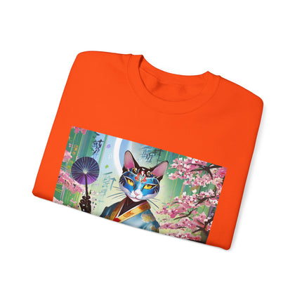 Cyberpunk Geisha Unisex Heavy Blend™ Crewneck Sweatshirt