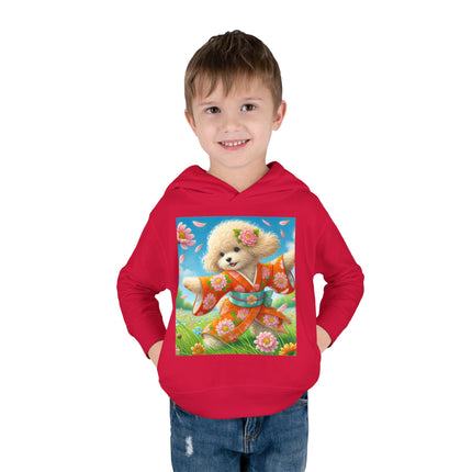 Chrysanthemum Meadow Play Toddler Pullover Fleece Hoodie