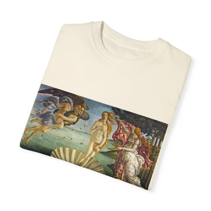 Birth of Venus by Sandro Botticelli Unisex Garment-Dyed T-shirt