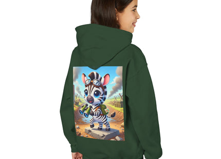 Zebra Lookout Youth Heavy Blend Hooded Sweatshirt