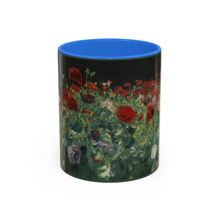 A Study of Poppies for Carnation, Lily, Lily, Rose by John Singer Sargent Colorful Mugs (11oz, 15oz)