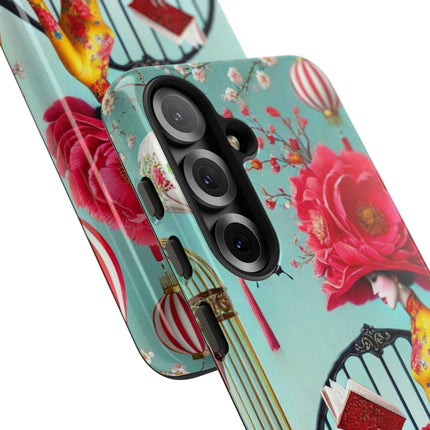 Reading In A Painted Garden Phone Cases