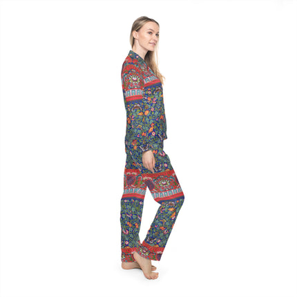 Chinese Ornament by Owen Jones Women's Satin Pajamas (AOP)