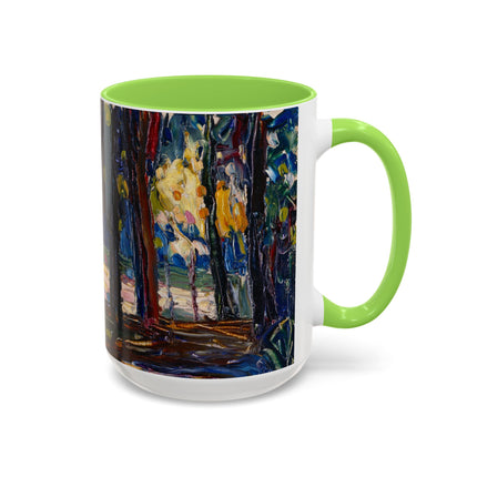 In the Park of St. Cloud by Wassily Kandinsky Colorful Mugs (11oz, 15oz)