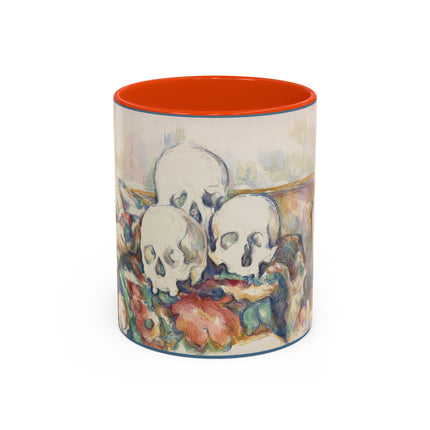 The Three Skulls by Paul Cézanne Colorful Mugs (11oz, 15oz)