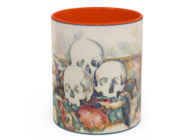 The Three Skulls by Paul Cézanne Colorful Mugs (11oz, 15oz)