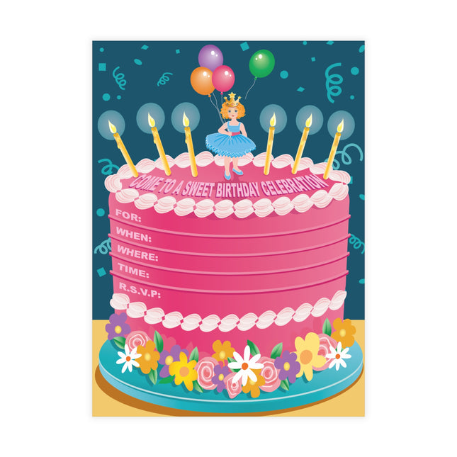 Sweet Celebration Party Invitation! Bundles of 10, 30, 50 Pieces Available (envelopes included)
