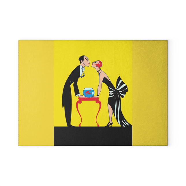 A Moment of Elegance Glass Cutting Board