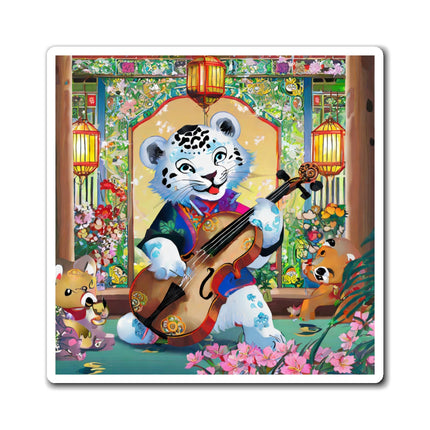Melodies of the Snow Lion Cub Magnet (3 Sizes)