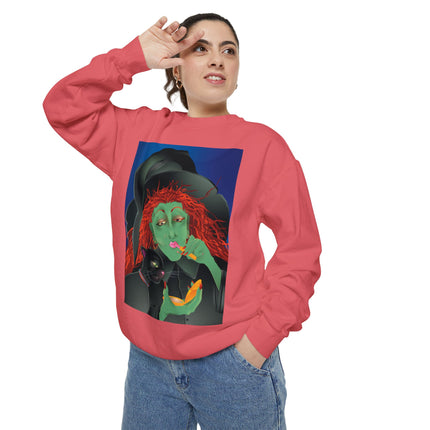 Mirror, Mirror A Witch's Touch Unisex Garment-Dyed Sweatshirt