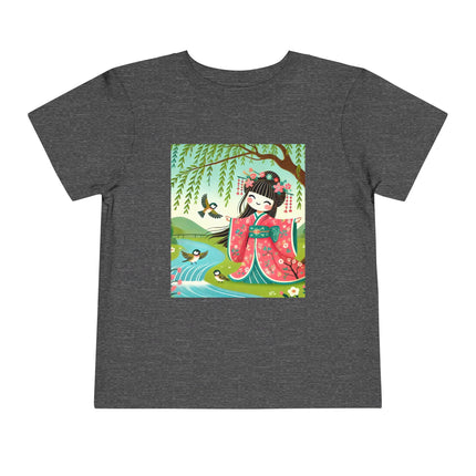 Sparrow Dance Geisha Fairy Toddler Short Sleeve Tee