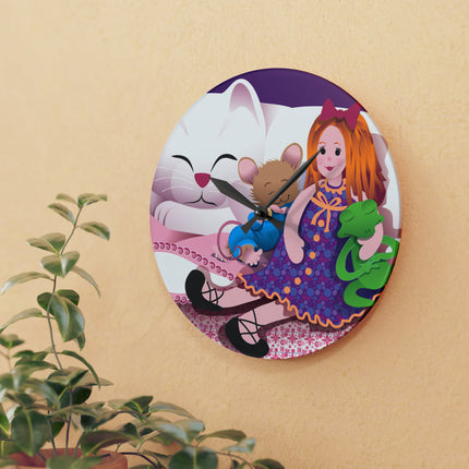 Joy of Friendship Acrylic Wall Clock, Round and Square