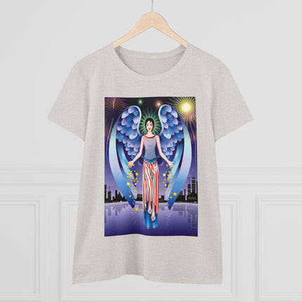 Celestial Symphony Women's Midweight Cotton Tee