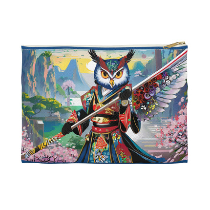 Cyberpunk Samurai Owl Pencil Case