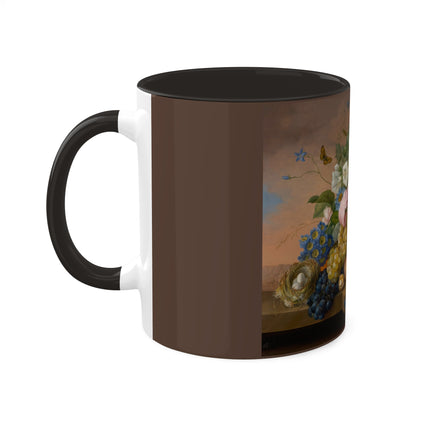 Floral Still Life by Franz Xaver Petter Colorful Mugs, 11oz