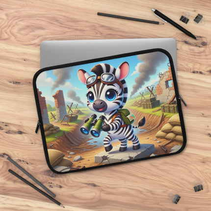 The Zebra Lookout Laptop Sleeve – Adventure, Curiosity & Explorer Spirit