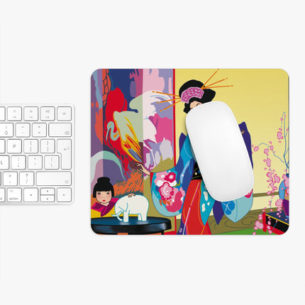 A Timeless Journey by Umberto Brunelleschi Mouse Pad, Round and Rectangle