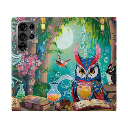 🦉✨ Owl's Magical Workshop Flip Case – Enchanted Wisdom & Arcane Wonder