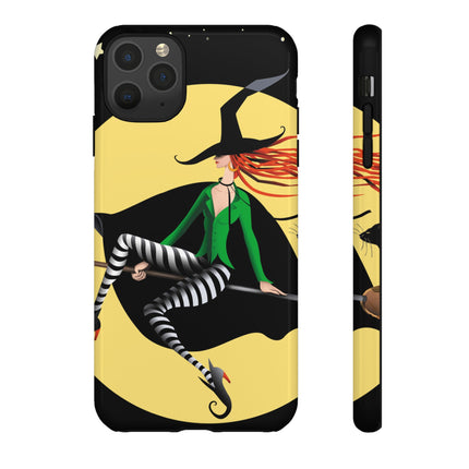A Witch’s Moonlit Flight Phone Cases