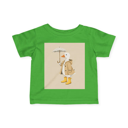 🦆☂️ The Little Rainy Day Duckling Infant Fine Jersey Tee – Whimsical Storybook Charm